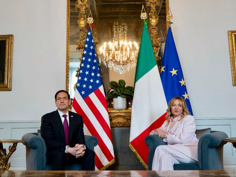 Meloni vede Rubio: “Confronto franco”. Restano le distanze con Trump