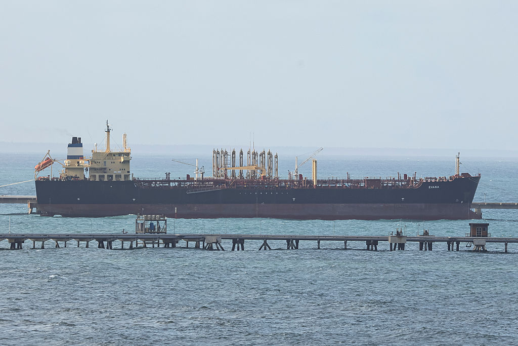 Il terminal petrolifero venezuelano di Puerto Cabello (foto Getty Images)