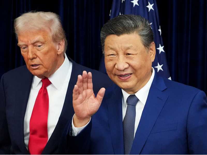 Donald Trump e Xi Jinping (foto Getty images)