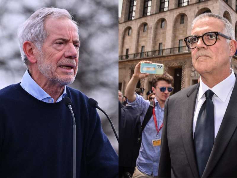 Guido Bertolaso e Alberto Zangrillo (Foto Ansa)