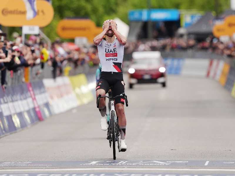 La vittoria di Igor Arrieta a Potenza (foto LaPresse)