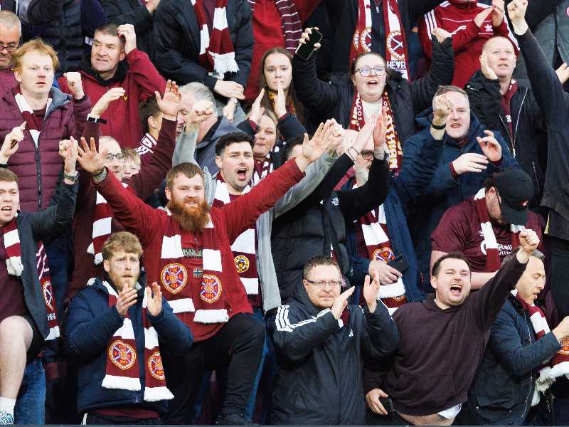 Tifosi dell'Heart of Midlothian (foto SNS Group via Getty Images)