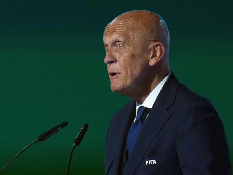 Pierluigi Collina, l'arbitro italiano per antonomasia (foto Ansa)