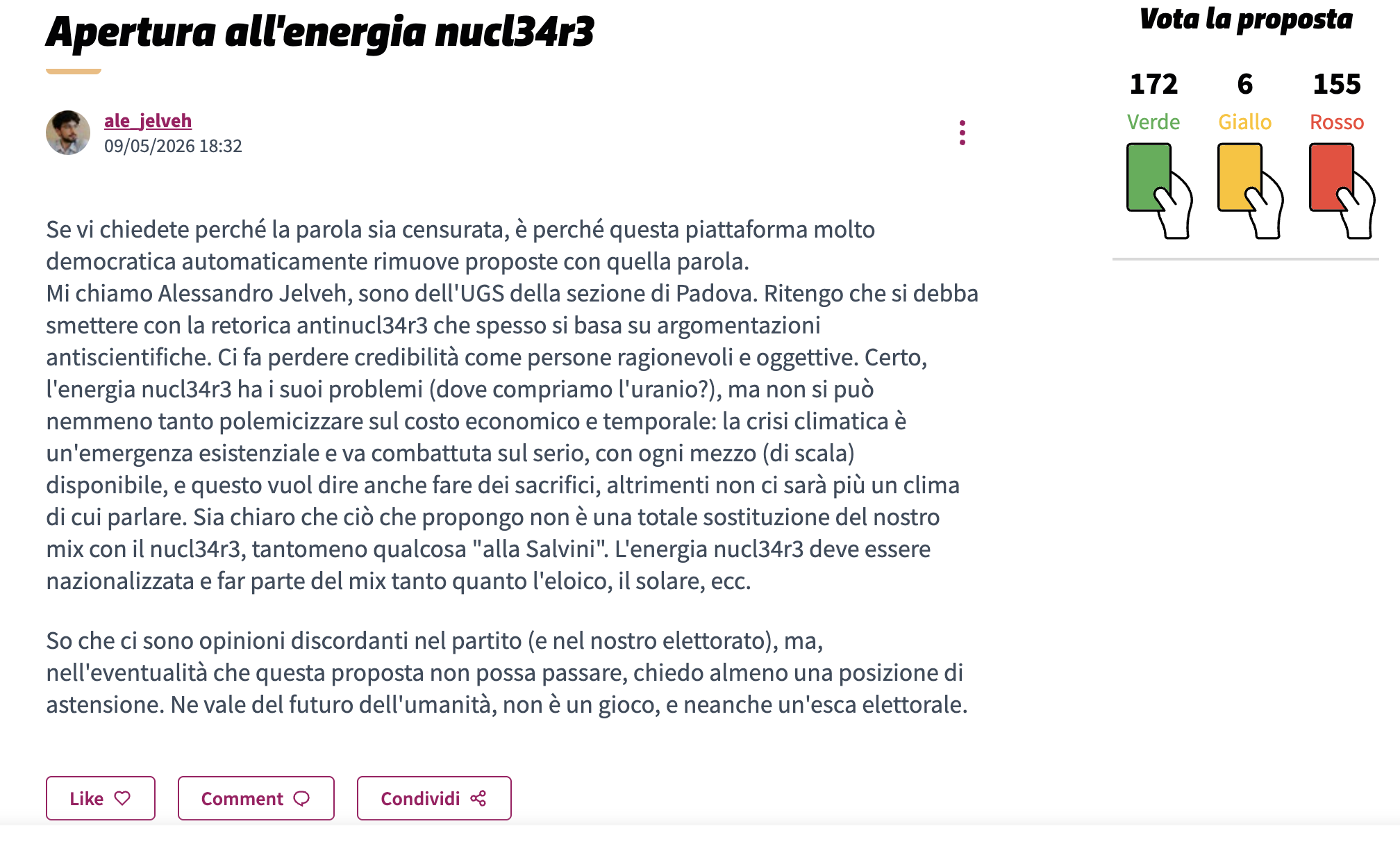 La proposta