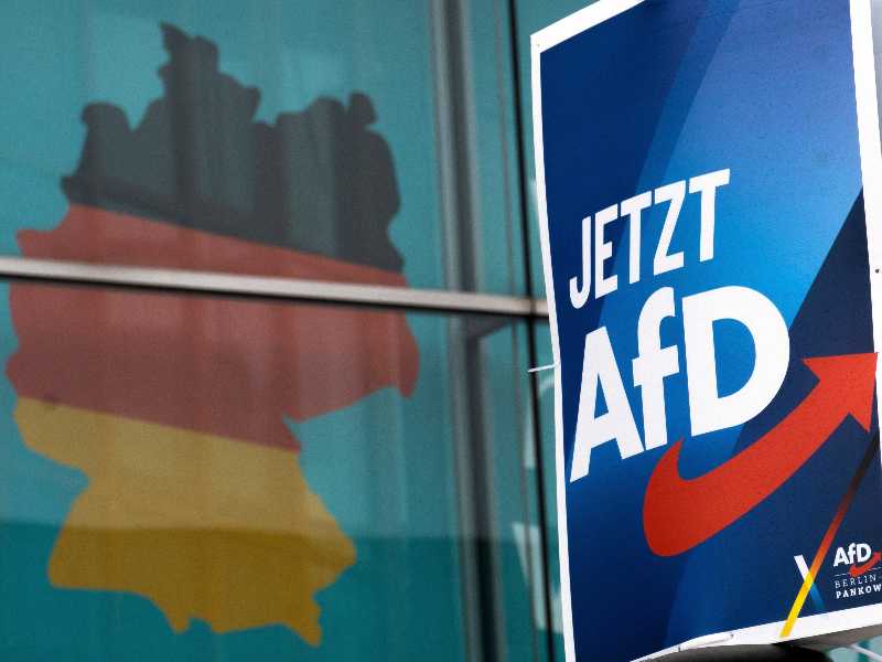 Un manifesto elettorale dell'AfD