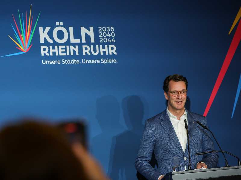 Il presidente del Nord Reno-Vestfalia Hendrik Wüst (foto LaPresse)
