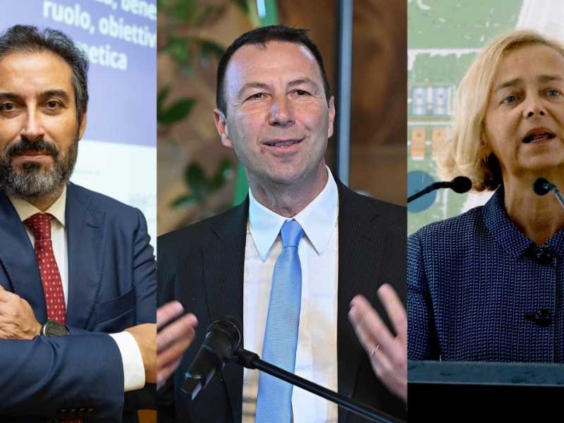I rettori Francesco Billari (Bocconi), Stefano Paolo Corgnati (Polito) e Donatella Sciuto (Polimi)