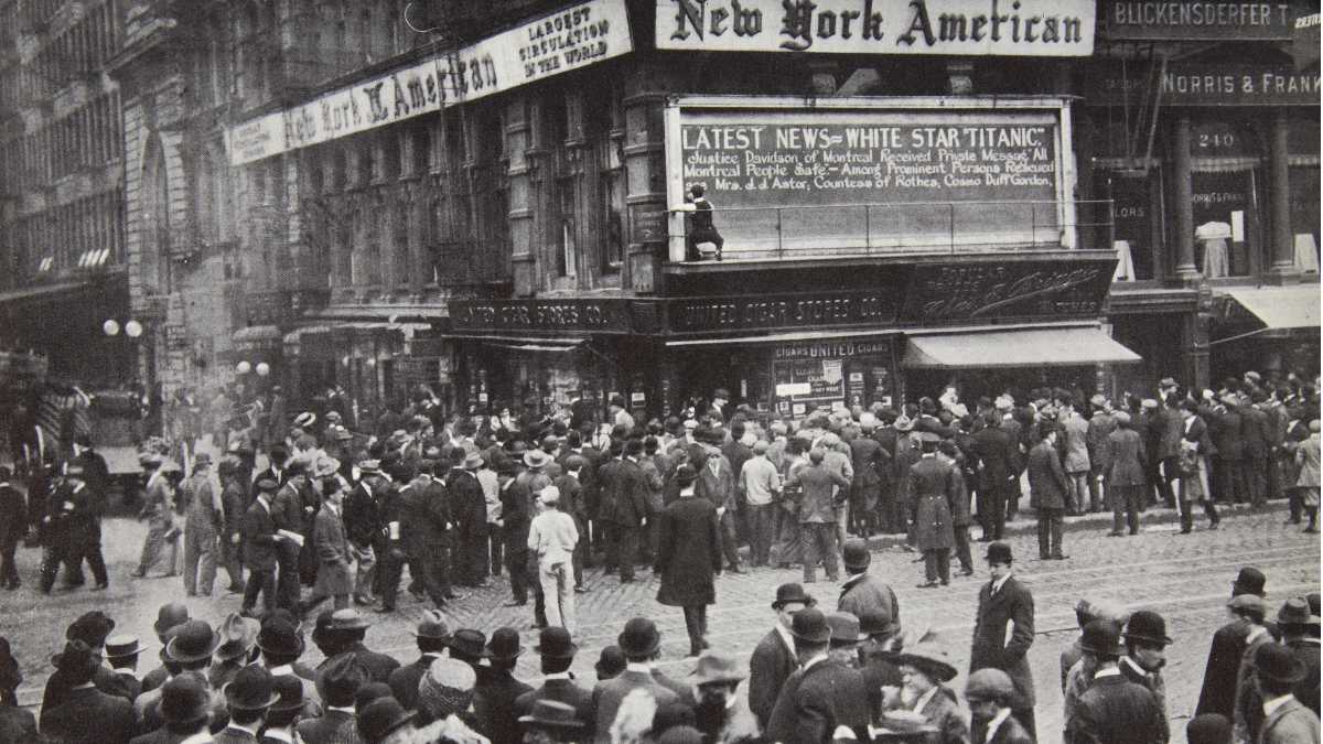 Immagine di La mattina gloriosa al molo 59 di  New York aspettando il Titanic
