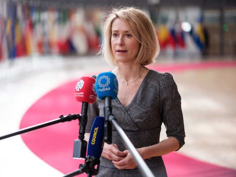 L'Alto rappresentante per la politica estera e di sicureza, Kaja Kallas