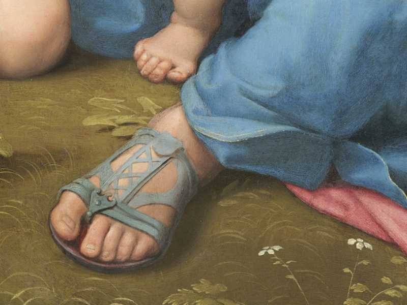 Raffaello, Madonna d'Alba (dett.), 1511 circa – National Gallery of Art di Washington
