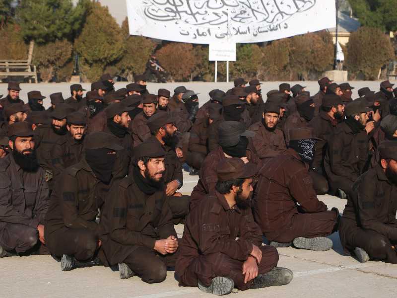 Polizia talebana a Herat (foto Ansa)